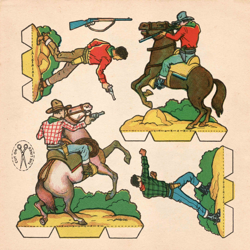 Cutout Warriors of the West #5 by Head West Studio