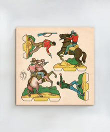 Cutout Warriors of the West #5 by Head West Studio