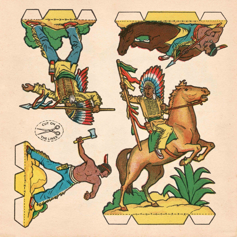 Cutout Warriors of the West #6 by Head West Studio