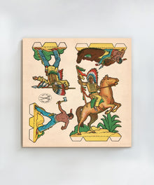Cutout Warriors of the West #6 by Head West Studio