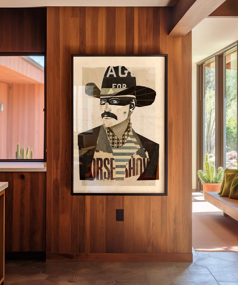 Collage Cowboy #1 by Head West Studio