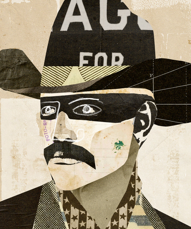 Collage Cowboy #1 by Head West Studio