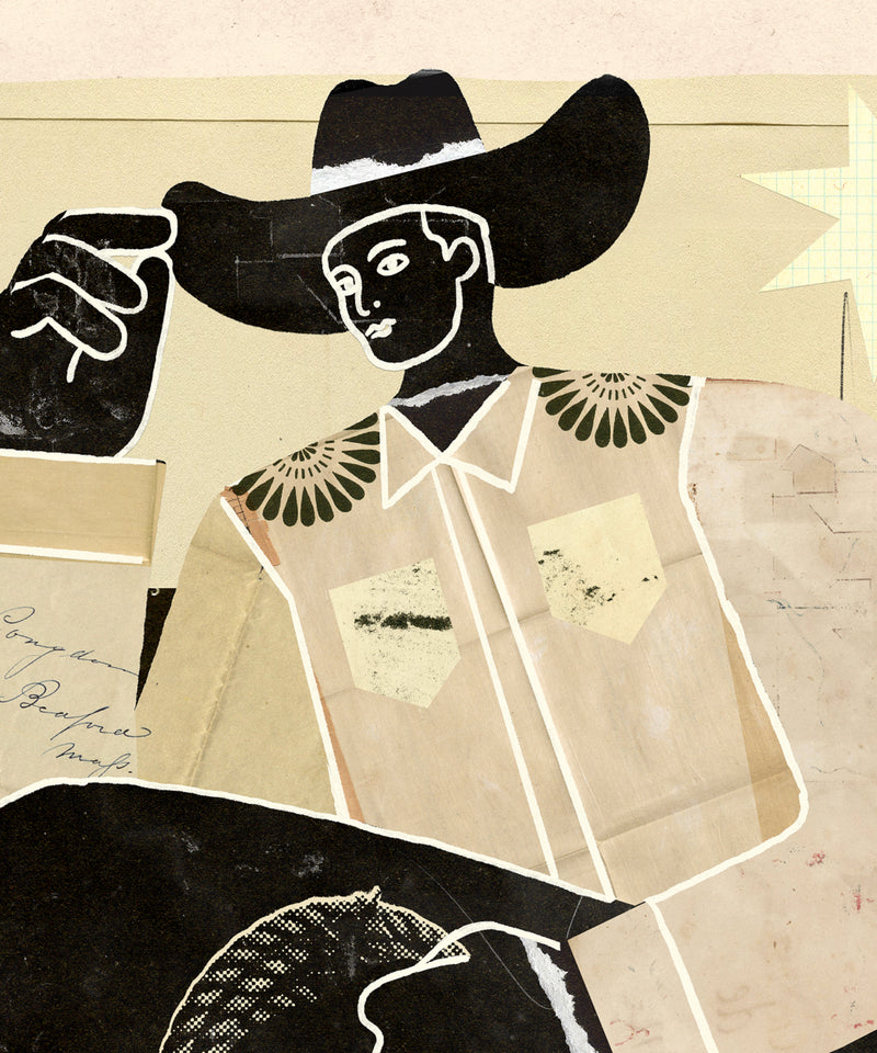 Collage Cowboy #2 by Head West Studio