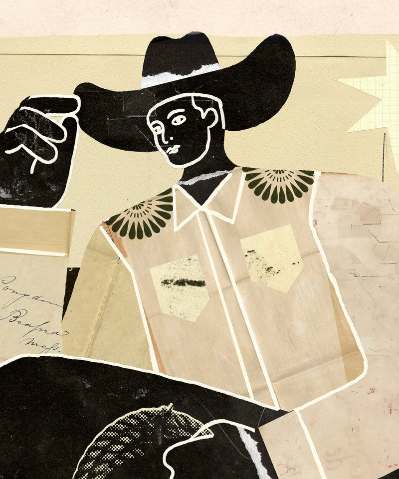 Collage Cowboy #2 by Head West Studio