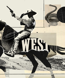 Collage Cowboy #3 by Head West Studio