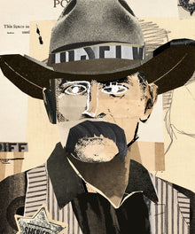 Collage Cowboy #4 by Head West Studio