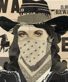 Collage Cowgirl #4 by Head West Studio