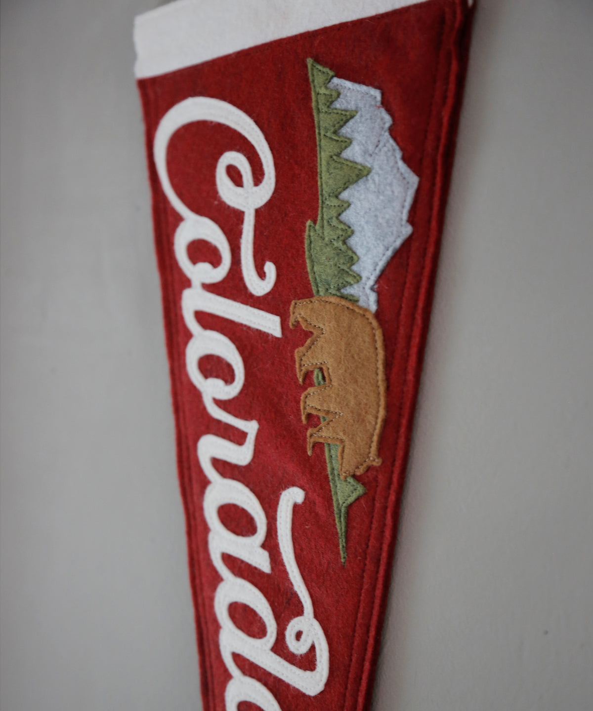 Colorado Felt Pennant by Head West Studio