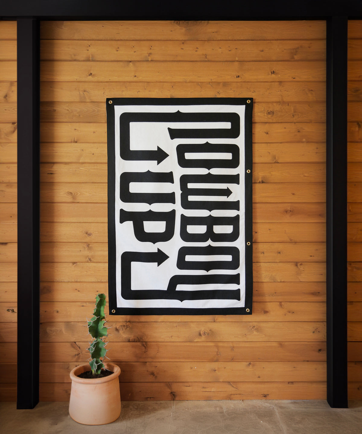 Cowboy Up Felt Banner by Head West Studio