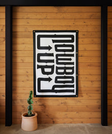 Cowboy Up Felt Banner by Head West Studio