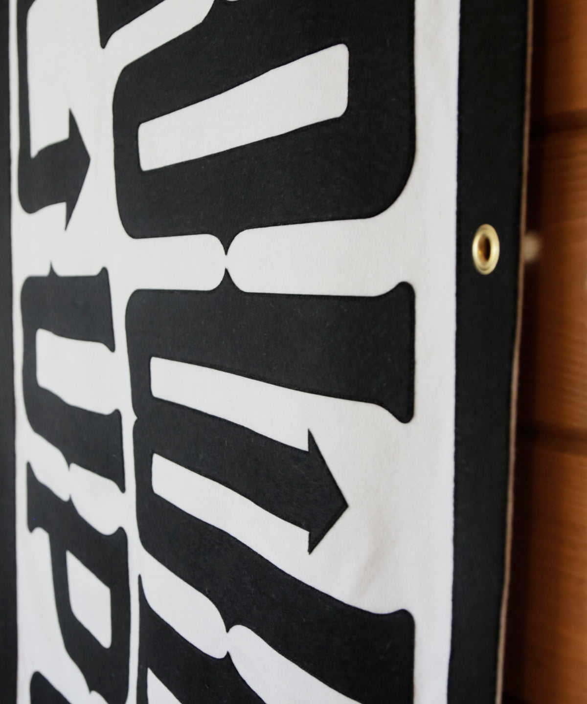 Cowboy Up Felt Banner by Head West Studio