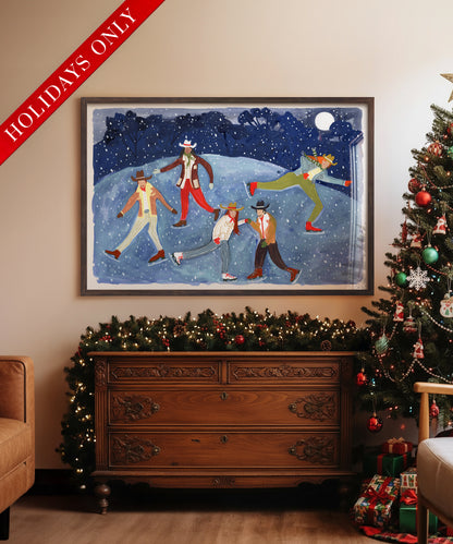 Moonlight Skaters by Melissa Lakey