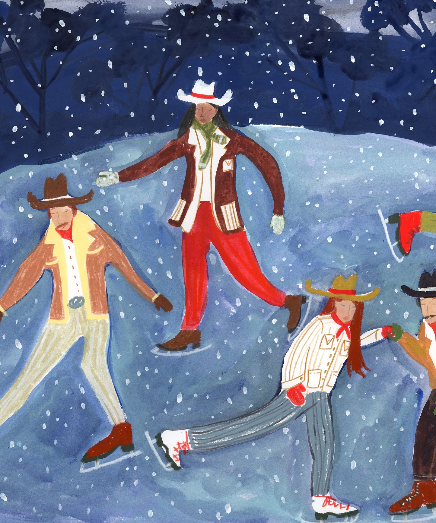Moonlight Skaters by Melissa Lakey