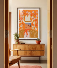 Cowpoke in the Flowers by Melissa Lakey