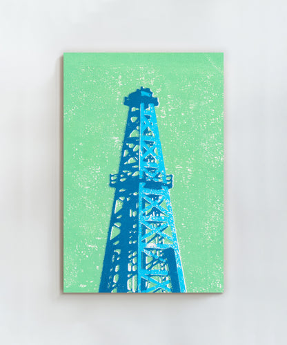 Shapes of the West - Oil Derrick by Head West Studio