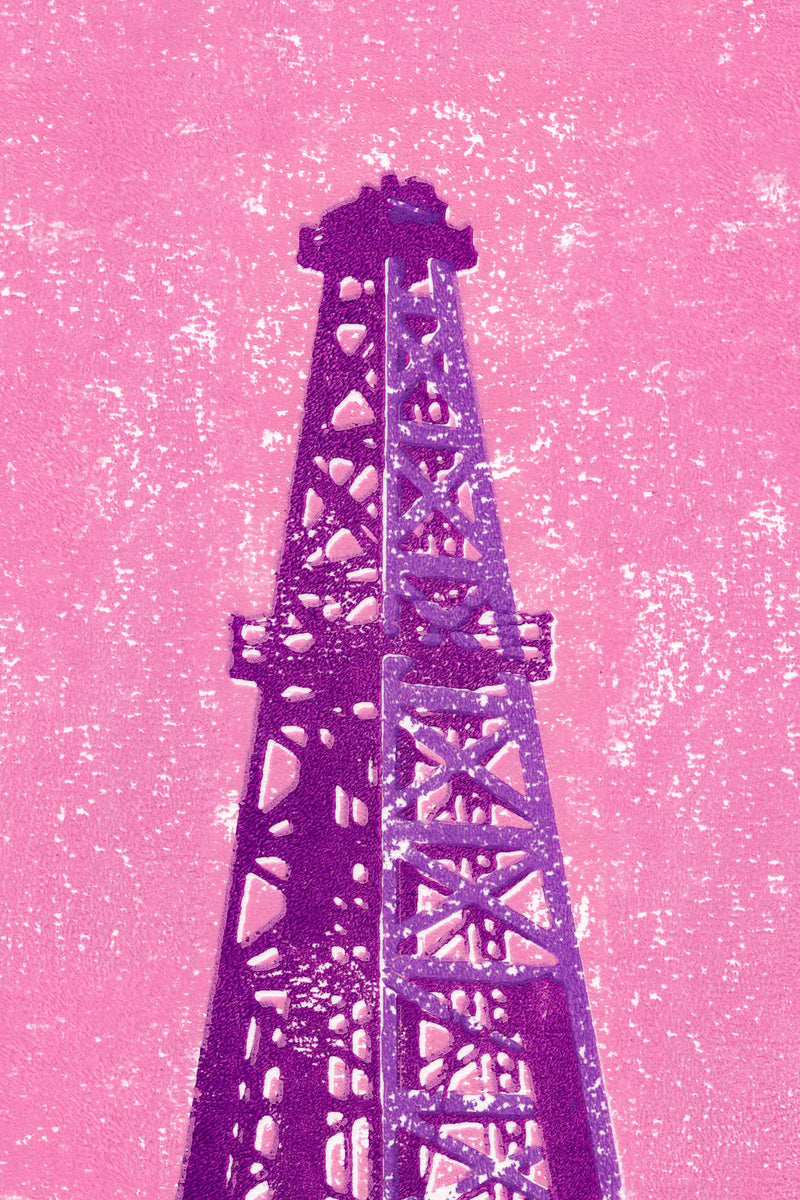 Shapes of the West - Oil Derrick by Head West Studio