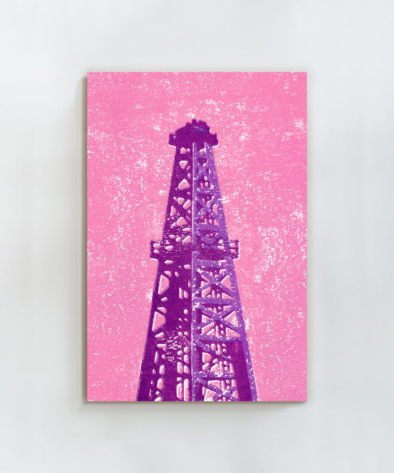 Shapes of the West - Oil Derrick by Head West Studio