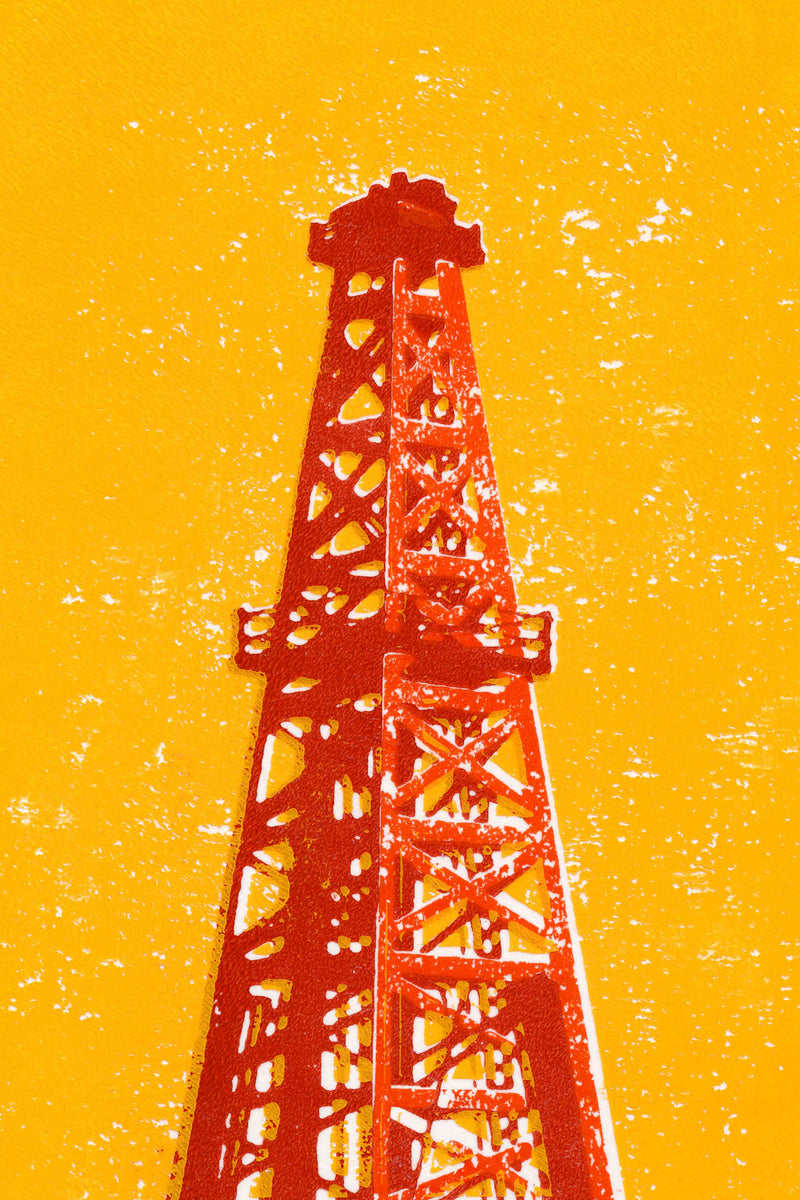 Shapes of the West - Oil Derrick by Head West Studio