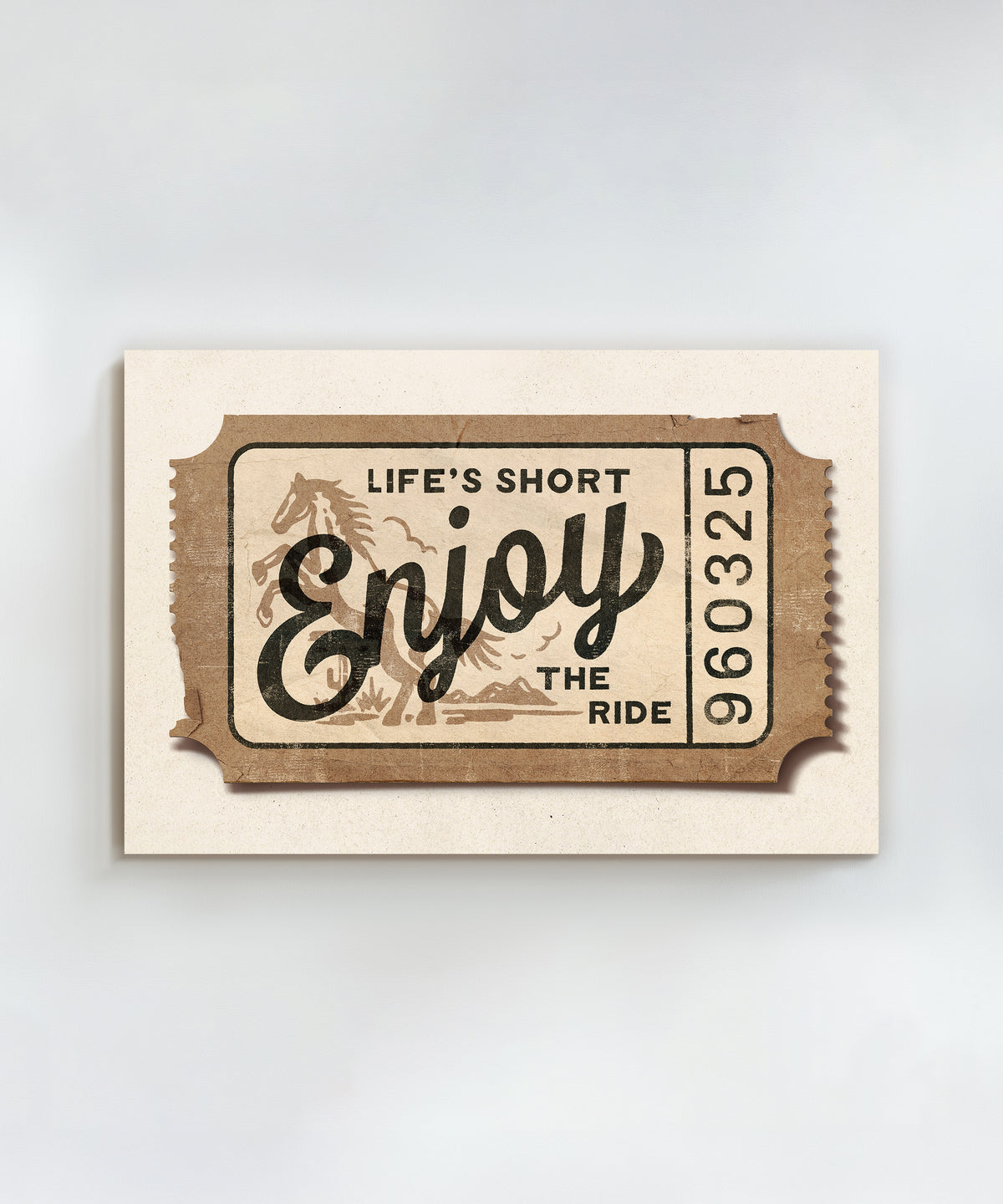 Life's Short, Enjoy the Ride by Head West Studio