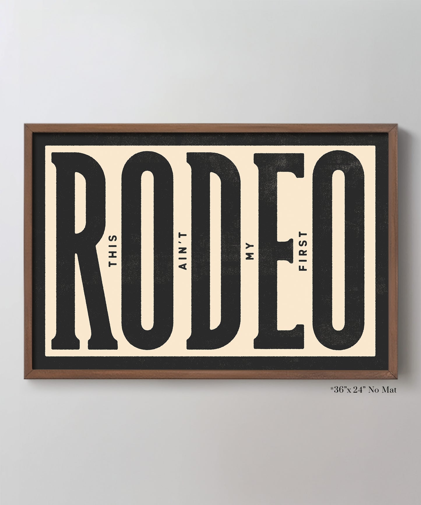 This Ain't My First Rodeo Typography Poster #1