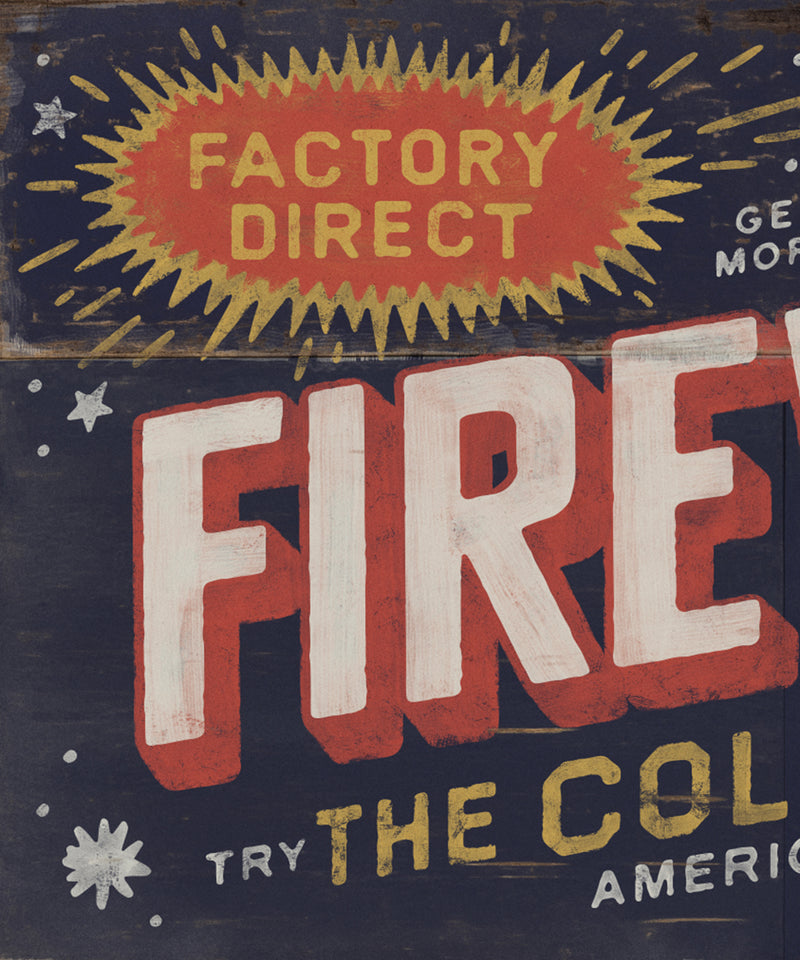 Road Trip Attractions #5 - Factory Direct Fireworks by Head West Studio