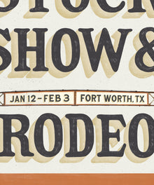 Fort Worth Stock Show and Rodeo Poster by Head West Studio