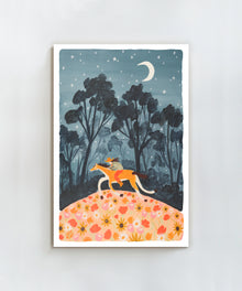 Galloping Over Flowers by Melissa Lakey