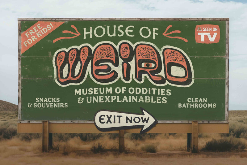 Road Trip Attractions #4 - House of Weird by Head West Studio