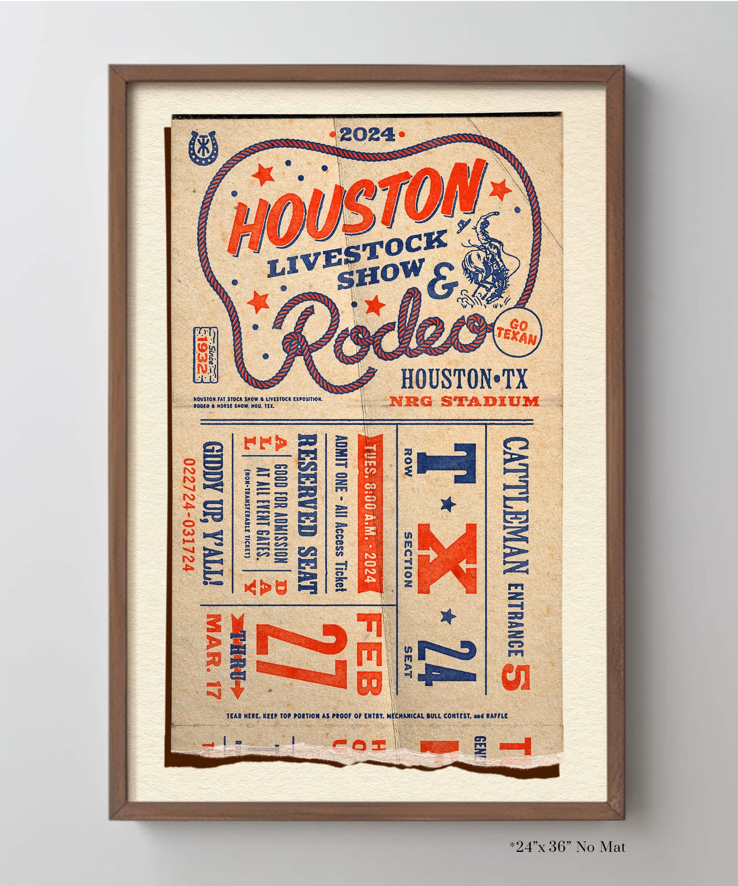 Houston Livestock Show & Rodeo Poster