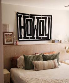 Howdy Felt Banner by Head West Studio