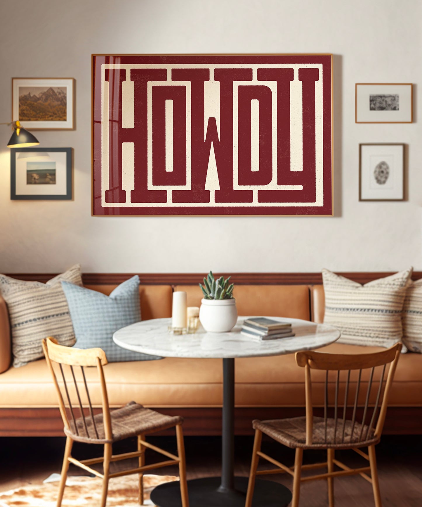 Howdy Typographic Poster