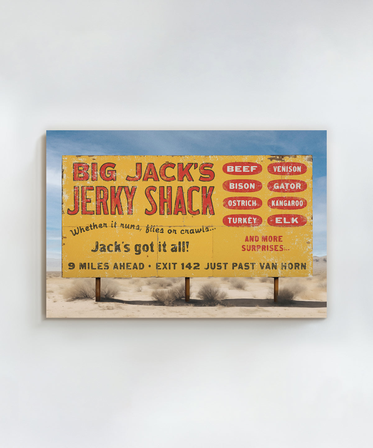 Road Trip Attractions #1 - Jack's Jerky by Head West Studio