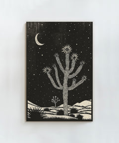 Block Print Desert #2 of 3 - Joshua Tree by Head West Studio