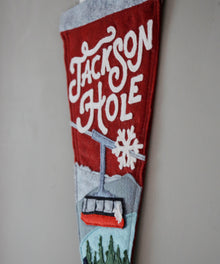 Jackson Hole Felt Pennant by Head West Studio