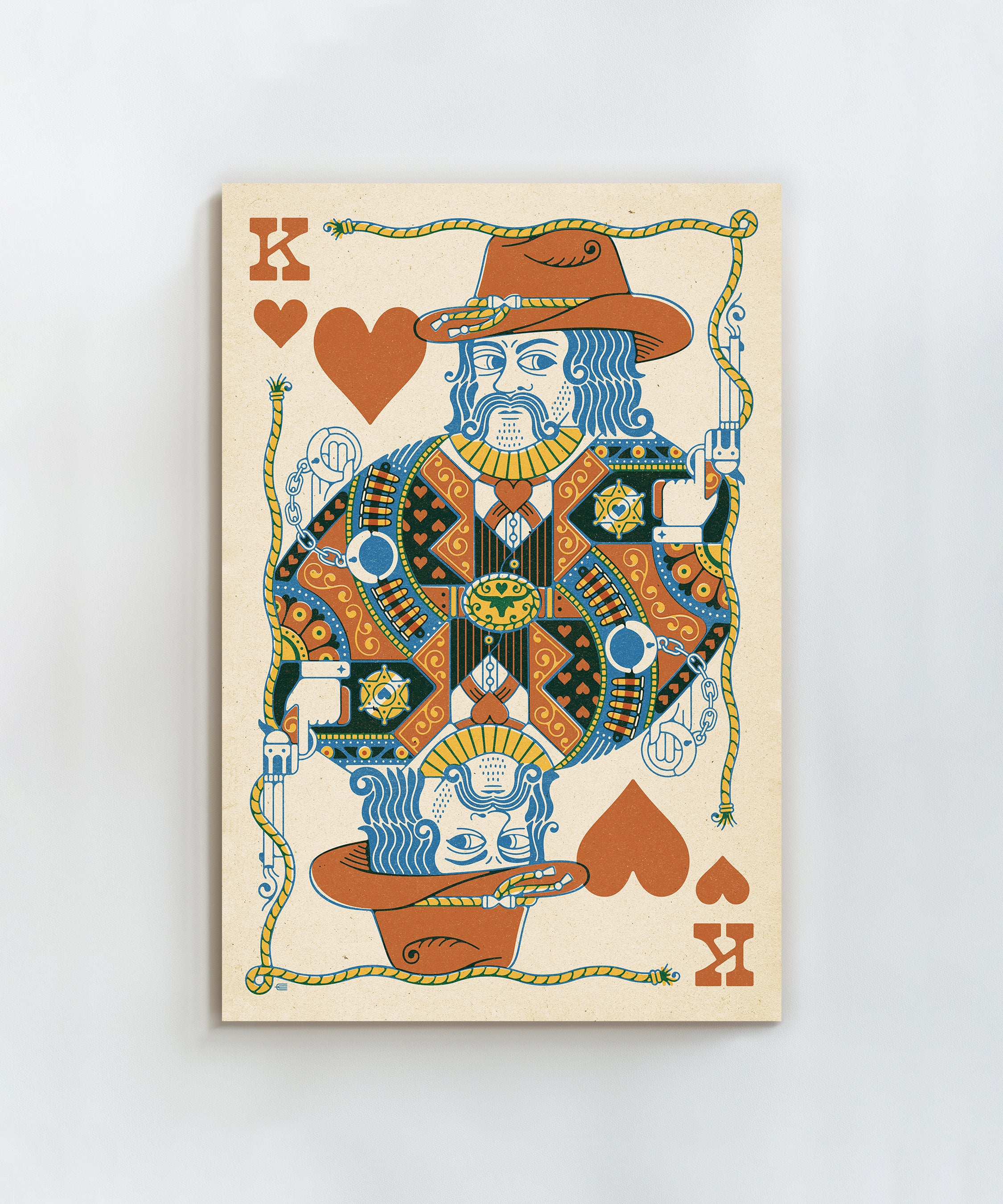 絵画 Majesty of a king King of Hearts by Head West Studio – HeadWestStudio