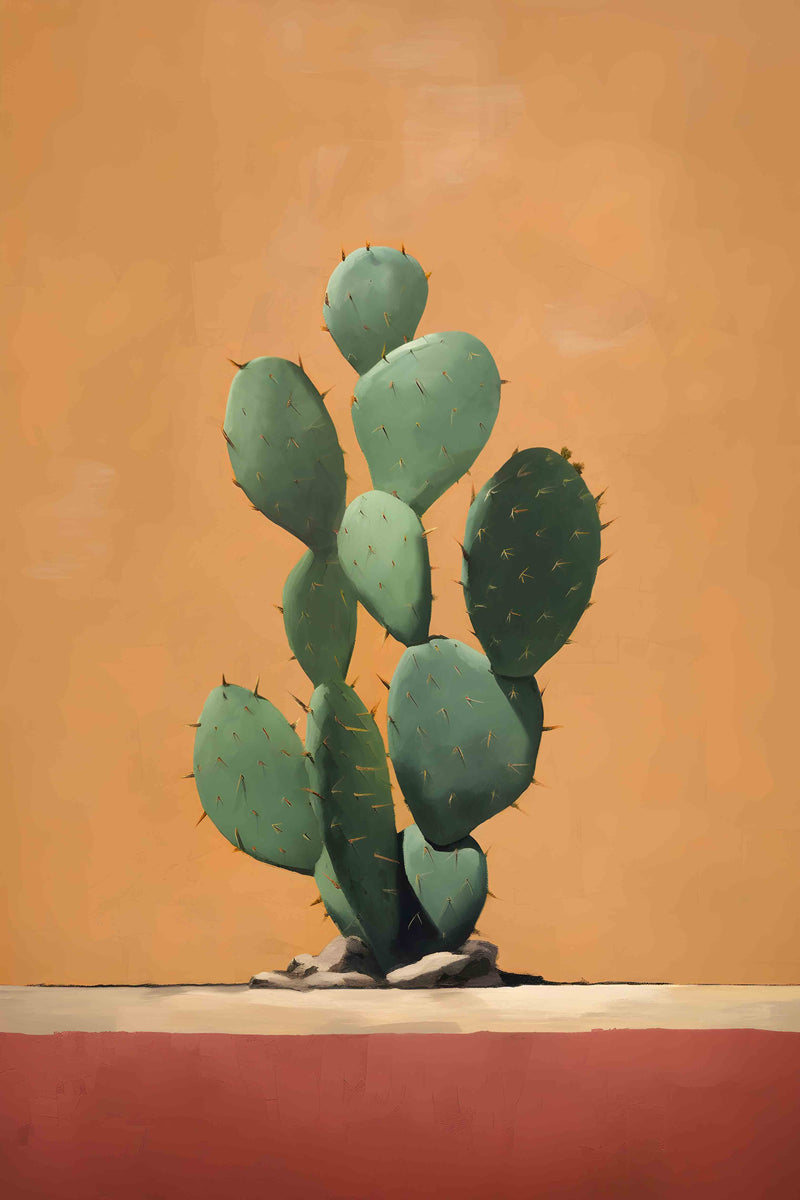 Lone Cacti #3 of 3 - Prickly Pear by Head West Studio