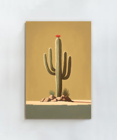 Lone Cacti Series #1 of 3 - Saguaro by Head West Studio