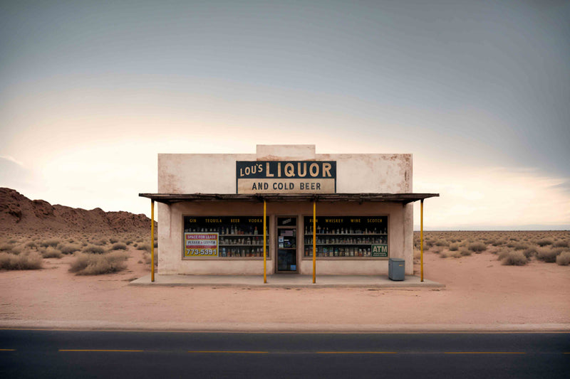 Roadside Remains #5 of 6 - Lou's Liquor by Head West Studio