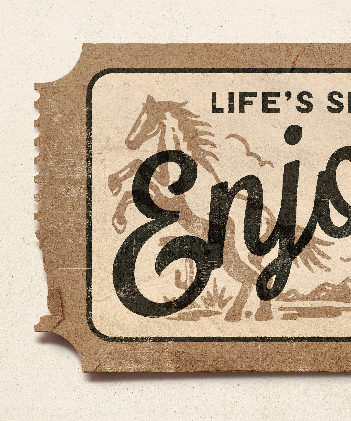 Life's Short, Enjoy the Ride by Head West Studio