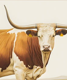 Classic Watercolors #1 - Longhorn by Head West Studio