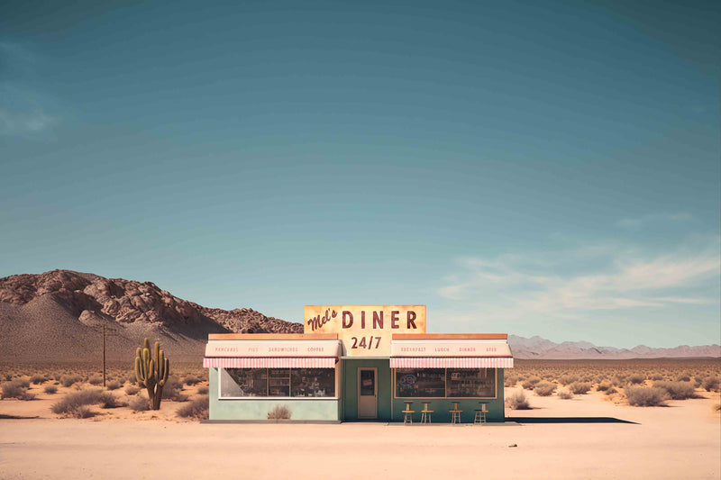 Roadside Remains #1 of 6 - Mel's Diner by Head West Studio
