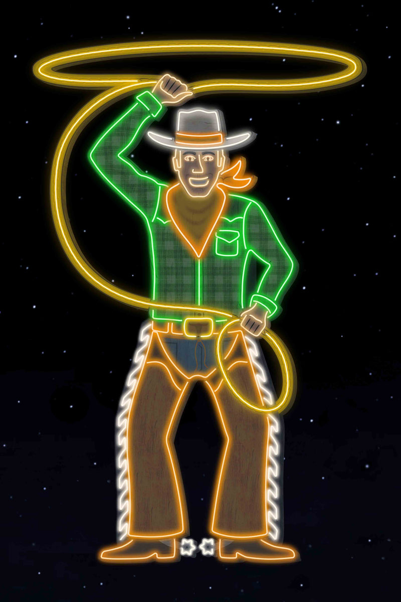 Neon Cowboy by Head West Studio