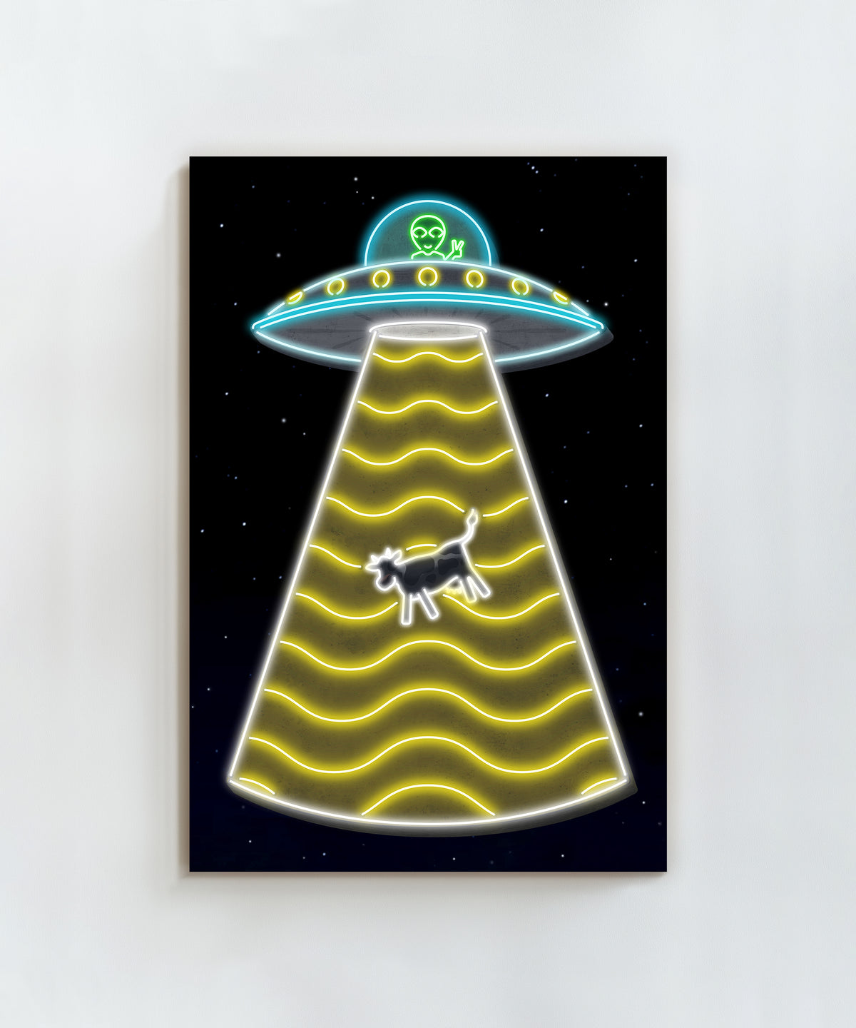 Neon UFO by Head West Studio