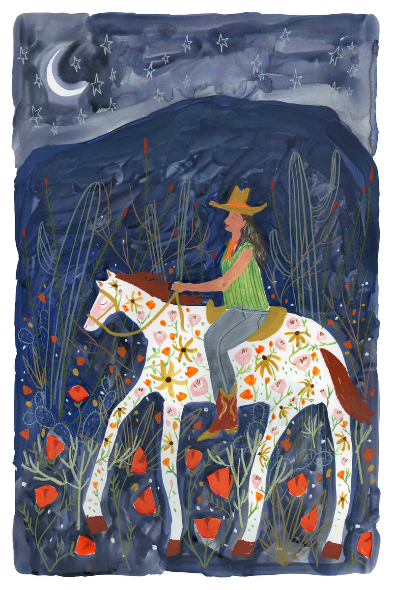 Wildflower Night Ride by Melissa Lakey