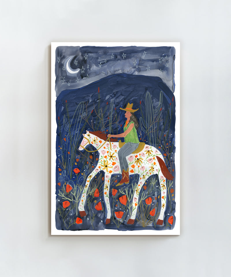 Wildflower Night Ride by Melissa Lakey