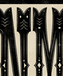 Large Letters - NM by Head West Studio