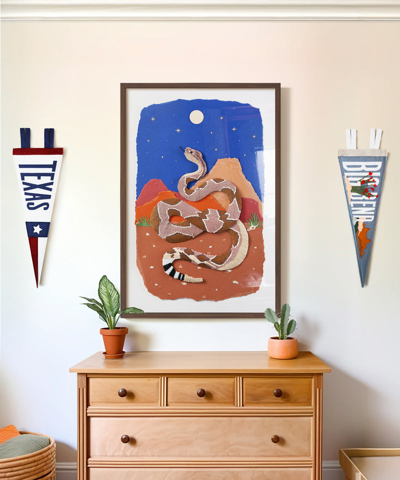 Paper Rattlesnake by Andrea Cira