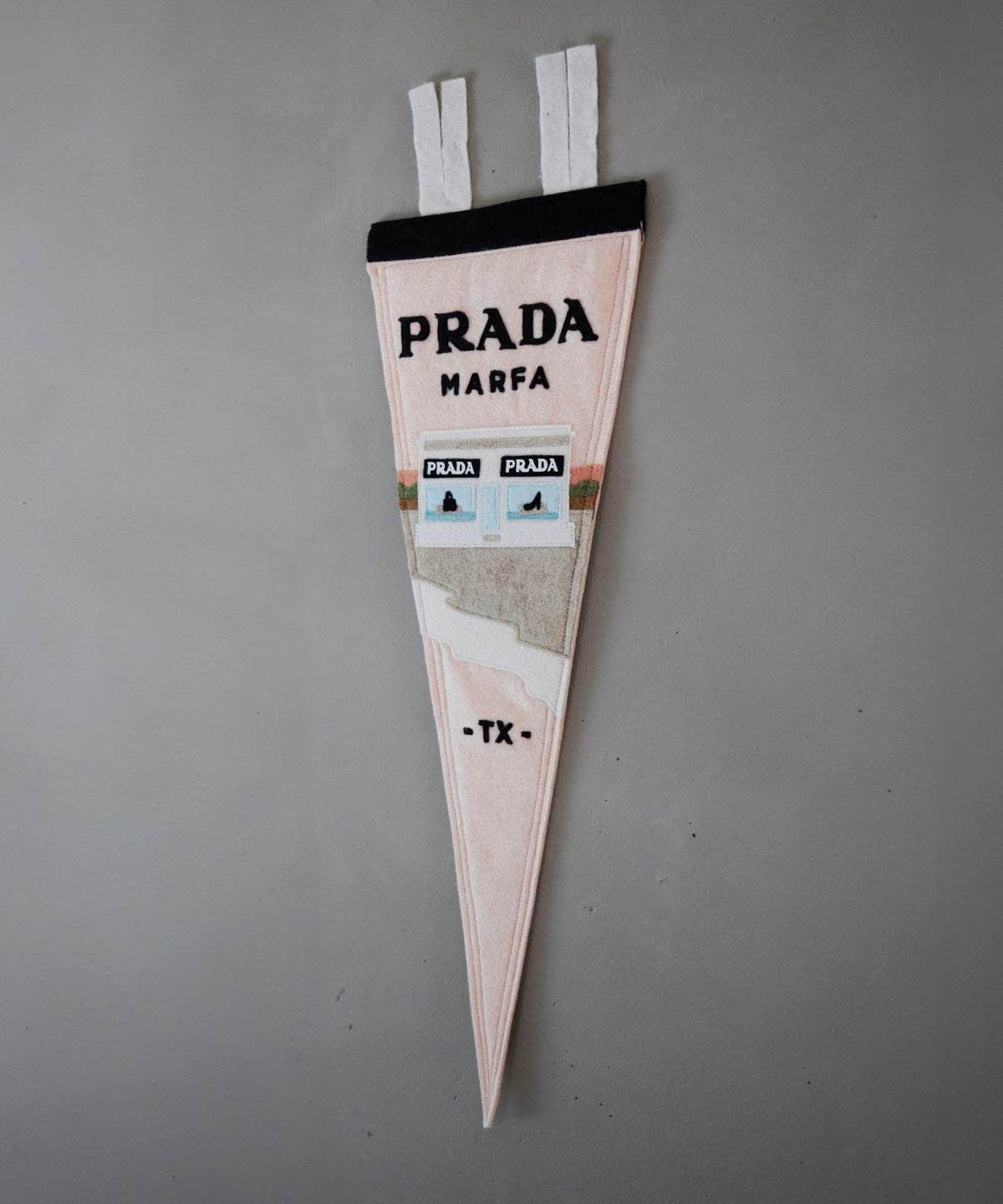 Prada Marfa Felt Pennant by Head West Studio