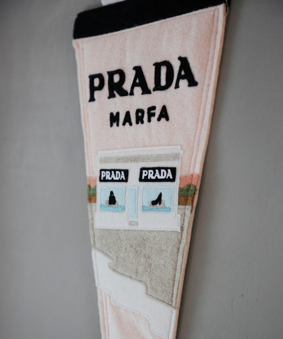 Prada Marfa Felt Pennant by Head West Studio