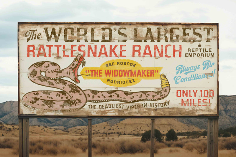 Road Trip Attractions #2 - Rattlesnake Ranch by Head West Studio